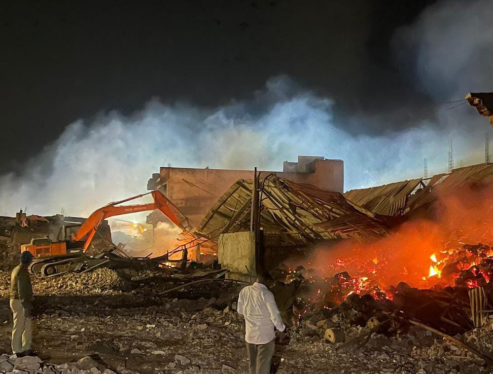 harda firecrackers factory blast